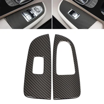 Pentru Mercedes Benz V Class V250 V260 2015 - 2020 ABS Carbon Textura geamurilor Buton de Comutare Panou Acoperire Cadru de Protecție Trim
