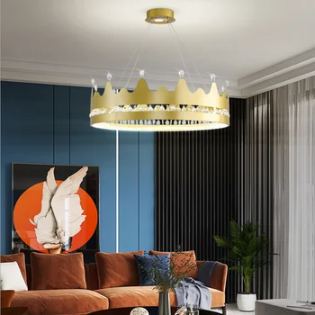 Personalitate creatoare de cristal living candelabru modern, sala de mese simple de iluminat simplu dormitor coroana Nordic inel de lumina