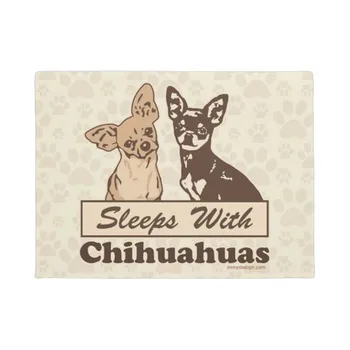 Personalizate Doarme Cu Chihuahua Usa Mat Mașină De Spălat Non Alunecare Covoare Covor Baie