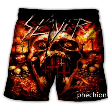 phechion Nouă Bărbați/Femei Slayer Trupa 3D Imprimate Casual pantaloni Scurți de Moda Streetwear Libertate Sportive pantaloni Scurți L103