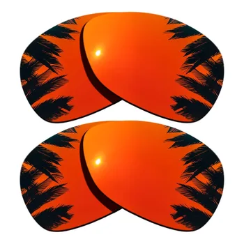 (Portocaliu Rosu+Portocaliu Roșu Oglindă de Acoperire) 2-Perechi Polarizat Lentile de Înlocuire pentru Crosshair 2012 100% UVA si UVB