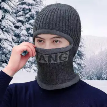 Prevenire rece Confortabil Oameni dintr-O Bucata de Iarnă Cald Tricotate Pălărie Ureche Capac pentru bărbați