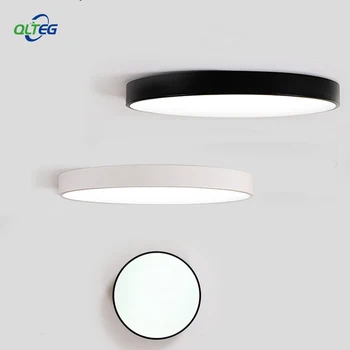 QLTEG LED-uri Moderne Acryl Aliaj Rotund 5cm Super-Subțire LED Lumina Plafon Suprafață Lampa Living corp de Iluminat Pentru Hol Dormitor
