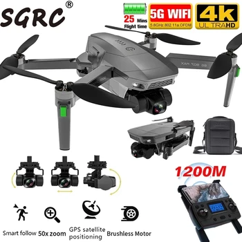 SGRC SG907 PRO MAX 4K cu Drona Profesionala 3-Axis Gimbal Camera 5G WIFI FPV la 1,2 Km Distanta de Zbor Brusheless Motor RC Quadcopter