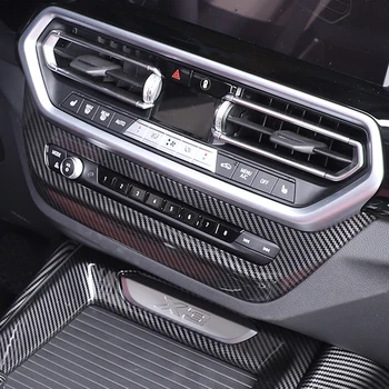 Styling auto Pentru BMW X3 X4 G01 G02 2022 fibra de Carbon Autocolante de evacuare Aer Condiționat Buton butoane cu Rama de Acoperire Accesoriile