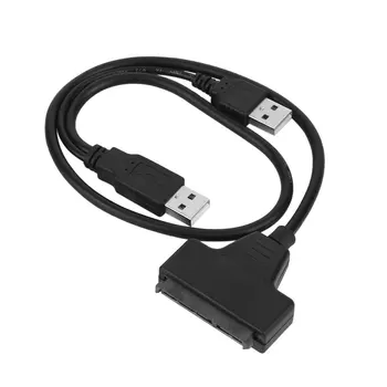 USB 2.0 de sex Masculin La SATA 7+15P 22 Pini Cablu Adaptor Pentru 2.5 INCH SSD/Hard Disk Rate de Transfer de pana la 480Mbps
