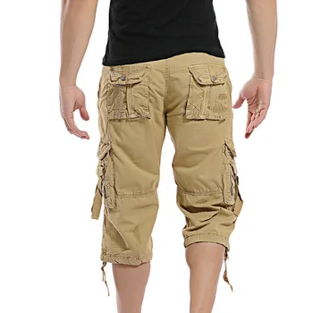 Vara 2023 Barbati Vrac Cargo pantaloni Scurti Barbati Casual din Bumbac pantaloni Scurți de Marfă Lungime de Buzunar Multi Capri Pantaloni Militari de sex Masculin pantaloni Scurți