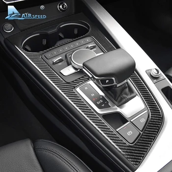 VITEZA LHD pentru Audi A4 B9 A5 2017 2018 2019 2020 Accesorii din Fibra de Carbon Auto Gear Shift Capacul Panoului de Autocolant de Interior Tapiterie